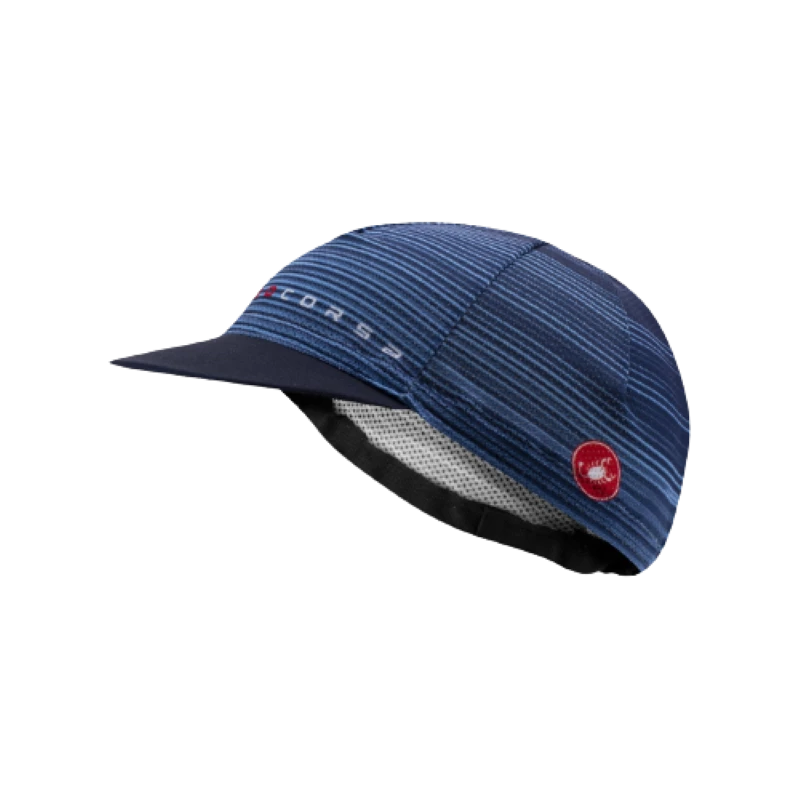 Castelli Casquette Rosso Corsa Bleu/Blanc