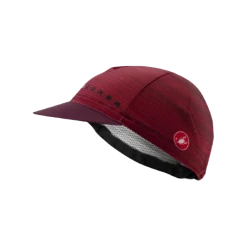 Castelli Casquette Rosso Corsa Bordeaux