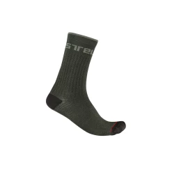 Castelli Chaussettes Distanza 20 Vert Kaki