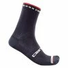 Castelli Chaussettes Rosso Corsa Pro 15 Bleu