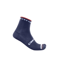 Castelli Chaussettes Rosso Corsa Pro 9 Bleu