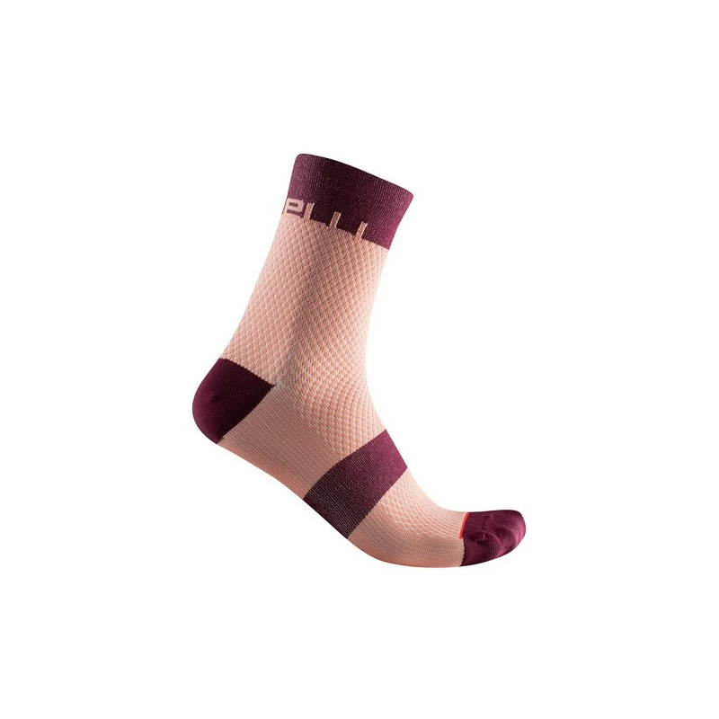 Castelli Chaussettes Velocissima 12 Bordeaux