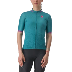 Castelli Maillot Pezzi Jersey W Bleu/Vert