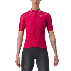 Castelli Maillot Pezzi Jersey W Rouge