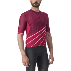 Castelli Maillot Speed Strada Bordeaux/Rouge