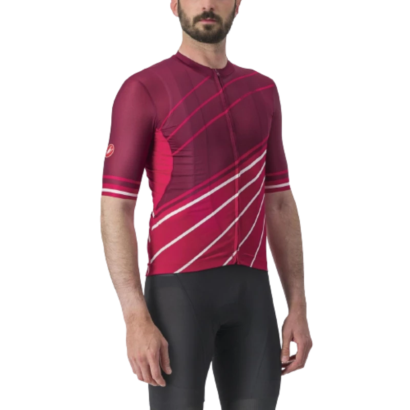 Castelli Maillot Speed Strada Bordeaux/Rouge