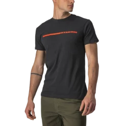 Castelli T-shirt Ventaglio Noir/Rouge