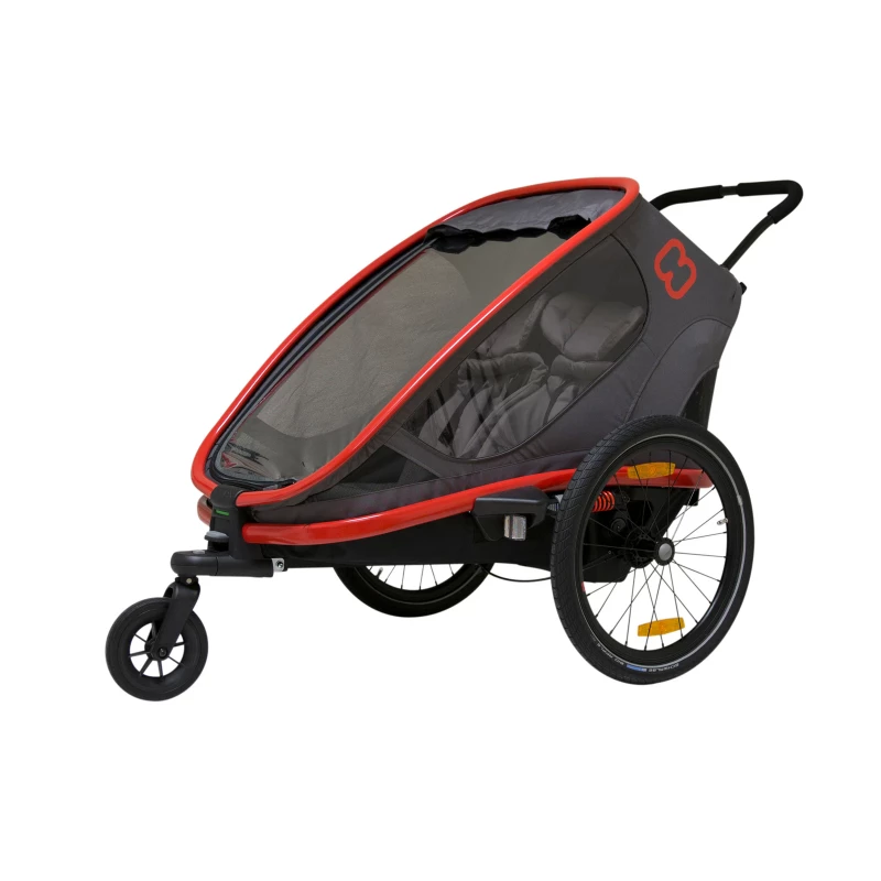 Hamax Remorque Pour Vélo Outback Rouge Et Noir