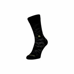 Scott Chaussettes Trail Camo Crew Noir